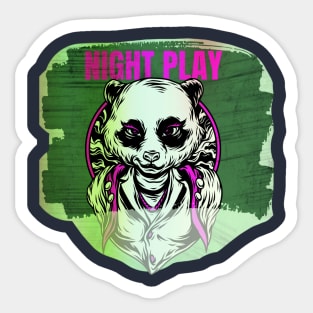 Night Play (awesome possum) Sticker